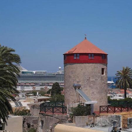 A Medieval Windmill Tower With Magnificent View Rhodes City Екстер'єр фото