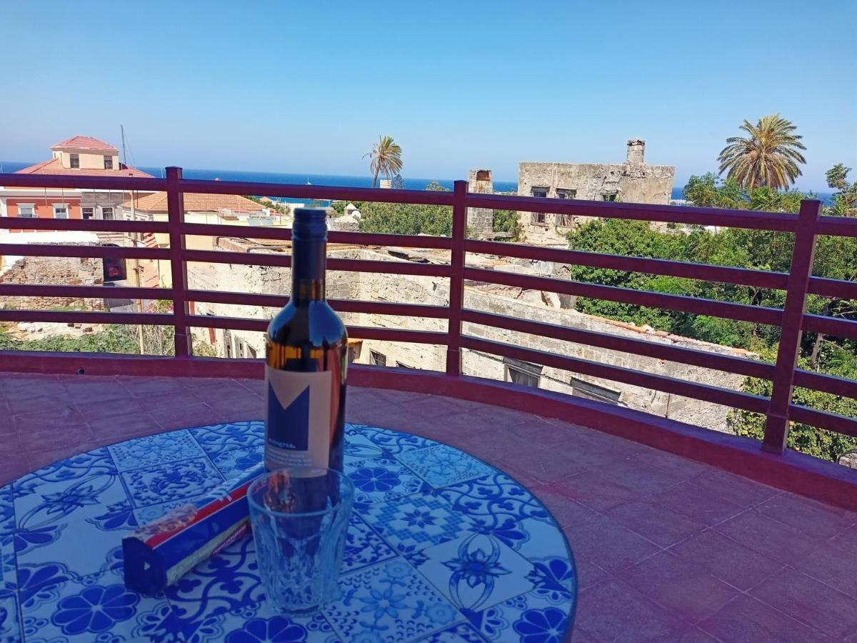 A Medieval Windmill Tower With Magnificent View Rhodes City Екстер'єр фото